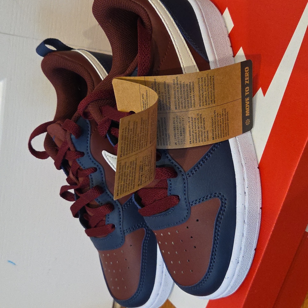 Boys NIKE Court Borough Low Recraft (GS) Shoes Size 4Y NEW IN BOX - Picture 3 of 6